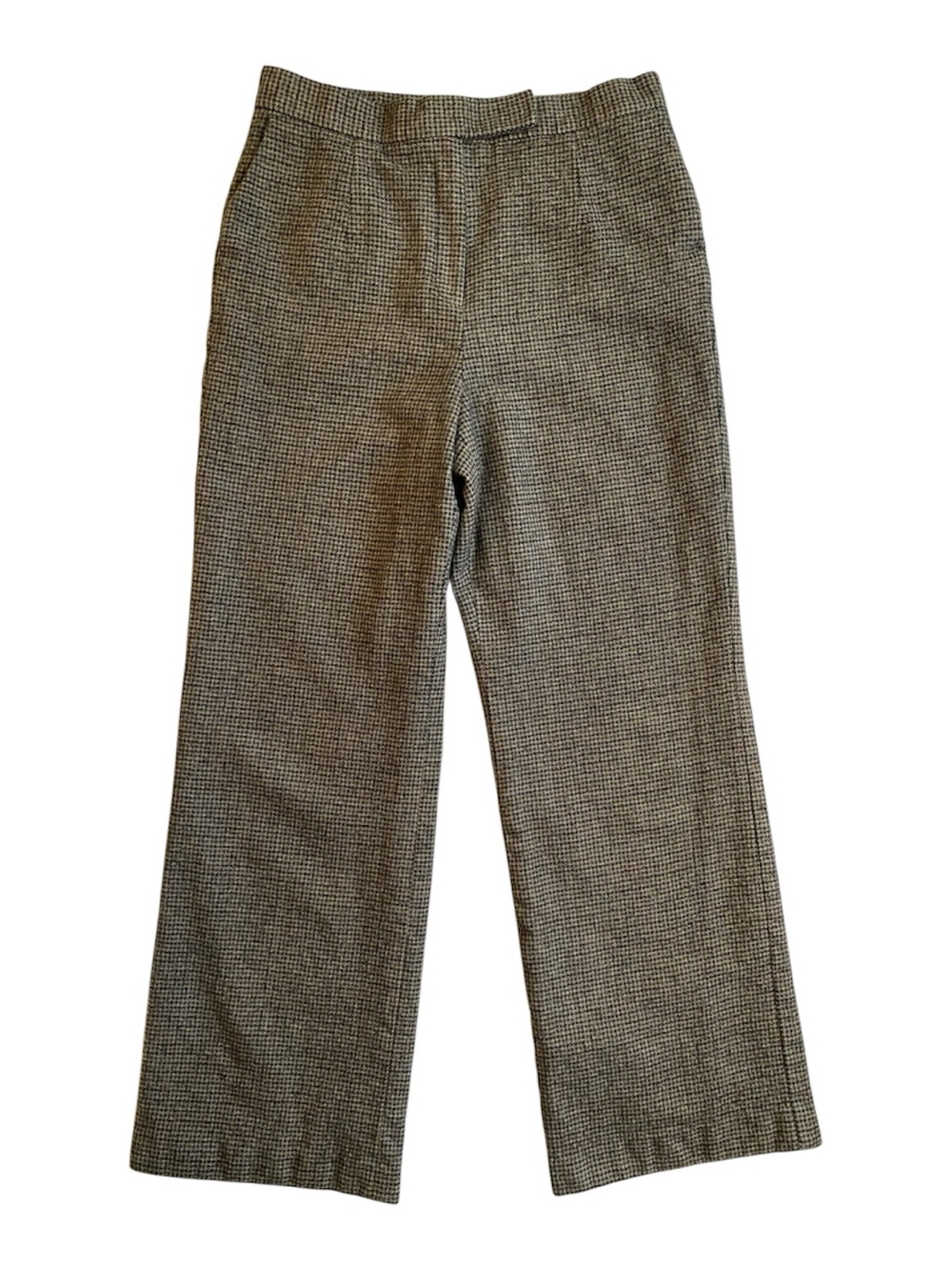 Talbots Women’s Wide Leg Houndstooth Wool Pants Size 10